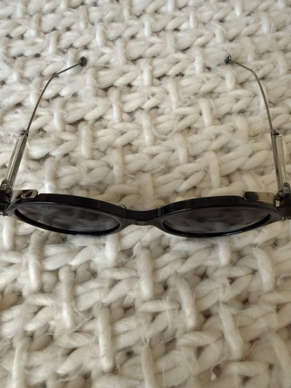 Dior Black Round Women's Sunglasses with Dark Lenses - Picture 6 of 8